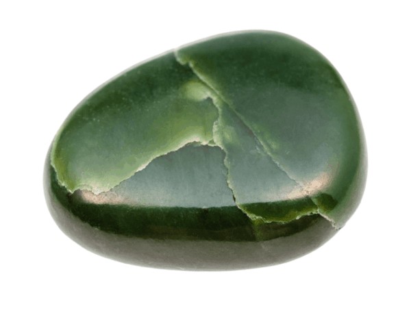 green jade in tumbled form