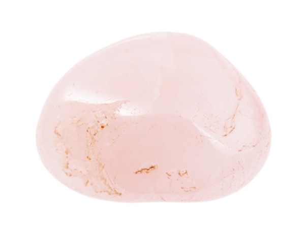 rose quartz in tumbled form