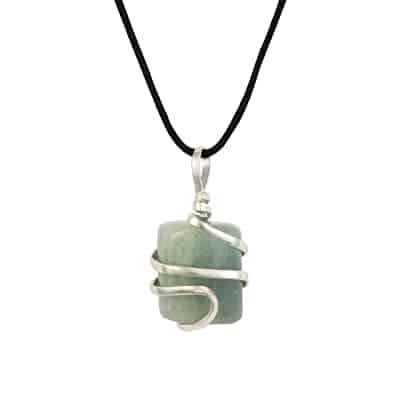 Aquamarine Gemstone Pendant Necklace - positive mindset - Meditation Hypnosis