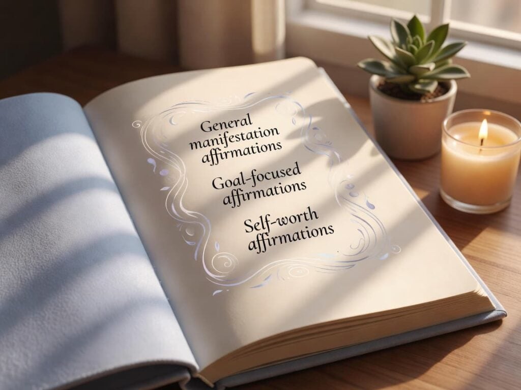some focused affirmations ideas for LOA journal