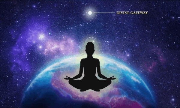 showing divine gateway chakra
