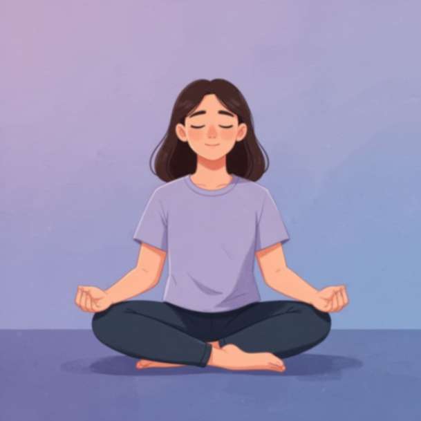 person meditating as self care routine