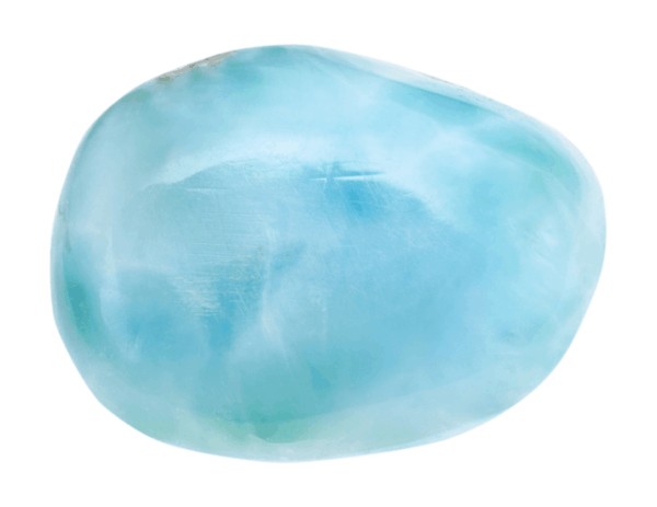 Larimar gem polished form