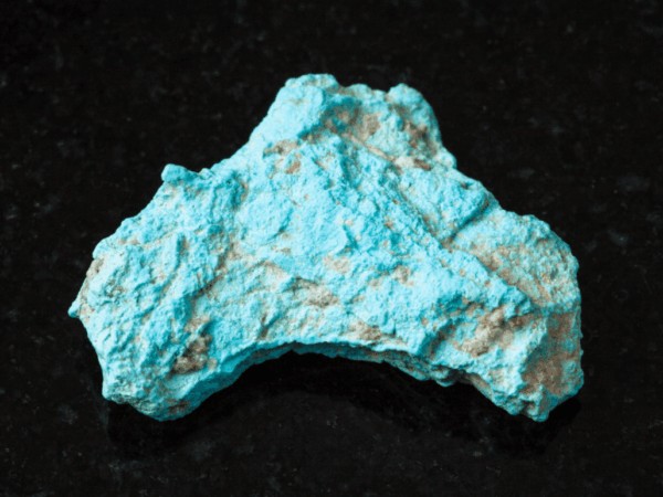 Turquoise stone rough form