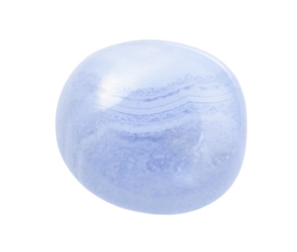 polished blue lace agate stone