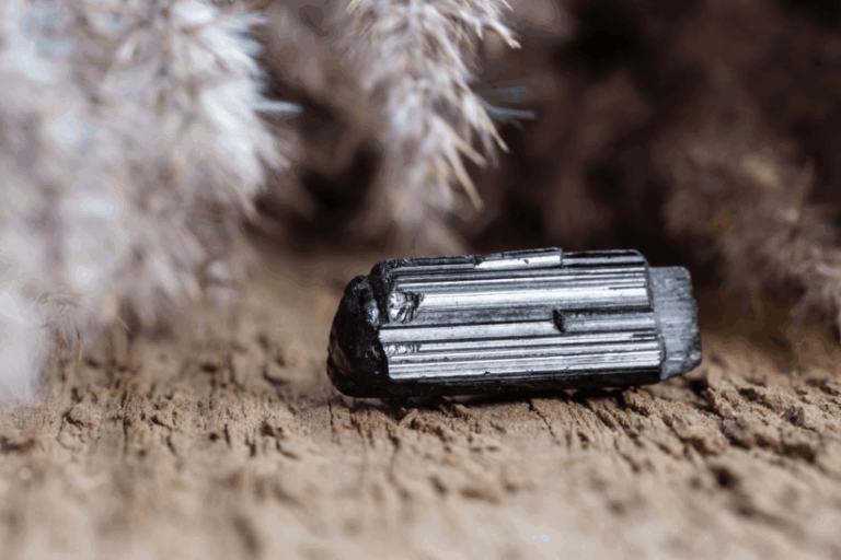 black tourmaline crystal